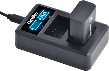 Комплект акумуляторів DuraPro 2X NP-FW50 та USB LED-зарядний пристрій для Sony Alpha a7 II, a6000, a6300, a6400, a6500, NEX-серії