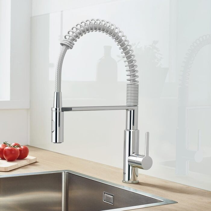 Змішувач кухонний GROHE Get з висувною лійкою, 2 режими, хром, 30361000
