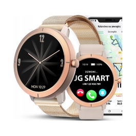 Смарт-годинник JG JGR76 для жінок, AMOLED, GPS, золотий