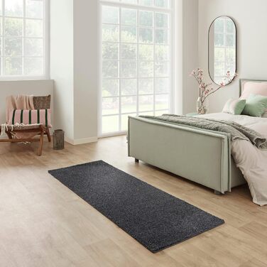 Килим для вітальні та спальні Carpet Studio Maine, 140x200 см, чорний, короткий ворс