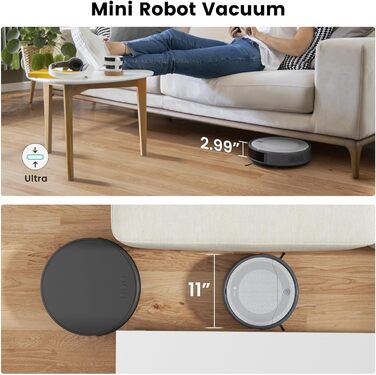 Робот-пилосос LEFANT Gen2 з функцією миття, 12000Pa, автоматичне очищення, LiDAR, Freemove 3.0, 8 тижнів без ручного прибирання (M310)