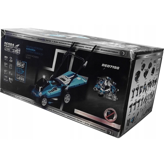 Акумуляторна безщіткова газонокосарка Dedra SAS+ALL 18V, 33 см, DED7198