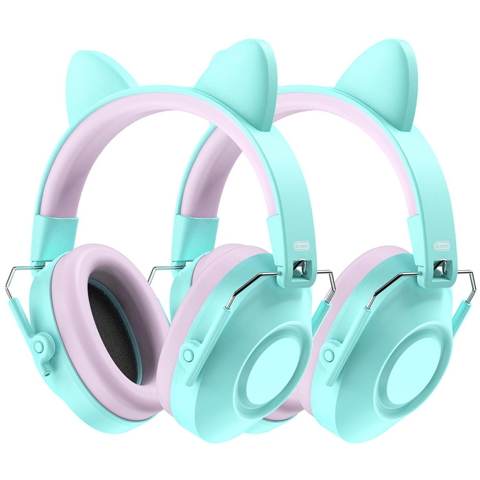 Навушники захисні дитячі Dr.meter SNR 32dB, зелені (2 шт.) - для аутистів, концертів, авіашоу