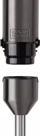 BLACK+DECKER | Immersion Blender | BXHBA1000E | Immersion Blender | 1000 Watt | 4 Accessories | 20 Modes 3 Accessories Single 1000W