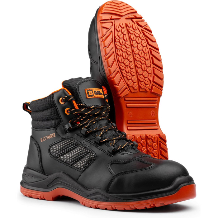 Чоловіче робоче взуття Black Hammer 8844Sicherheitsschuh, чорний, 42 EU