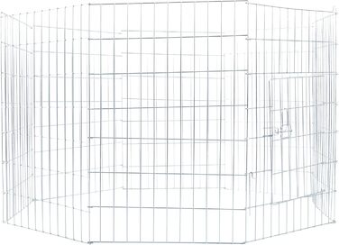 Вольєр для цуценят Trixie Natura, оцинкований, діаметр 154 см, висота 91 см