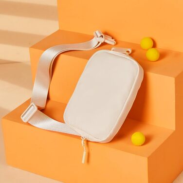 Сумка на пояс жіноча/чоловіча Telena, сумка через плече, кросбоді, поясна сумка, сумка на стегно, для спорту та повсякденного носіння, бежева