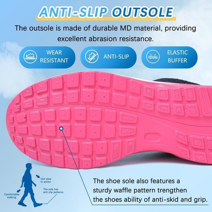 Жіночі кросівки для бігу та фітнесу. Повітряна амортизація, дихаючі матеріали, антиковзання. Розмір 42 EU, блакитно-червоний колір