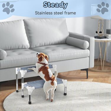 Сходинки для собак та котів Makerfire (2 сходинки) - для підйому на ліжко/диван