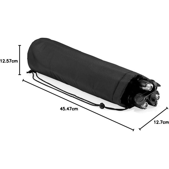 Алюмінієвий штатив Manfrotto Element MII з кулястою головкою, 4-секційний, чорний