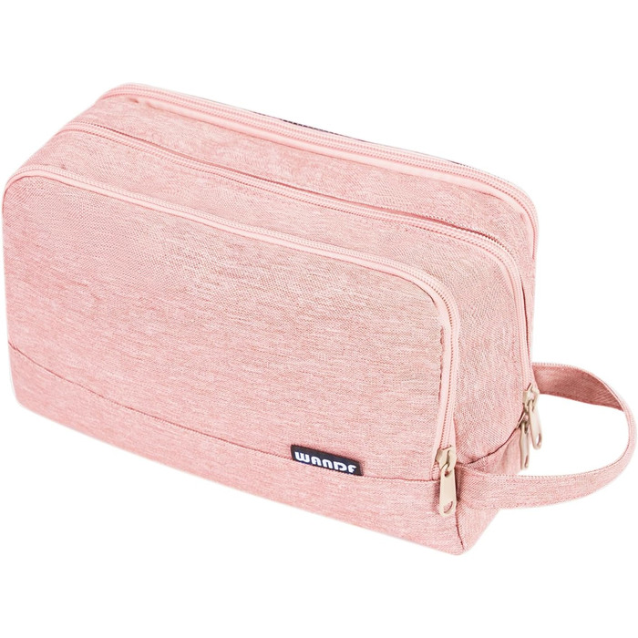 Чоловічий дорожній туалетний органайзер WANDF, косметичка для подорожей, сумка-органайзер для косметики (Джинс, Pure Rosa)