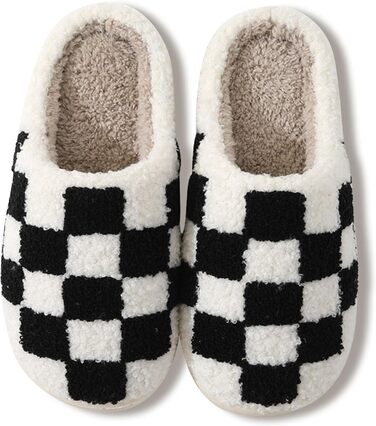 Тапочки Flintronic для жінок та чоловіків, дитячі тапочки, теплі флісові тапочки на зиму, з антиковзкою підошвою, м'які та легкі, ретро-стиль, зручні для дому та вулиці