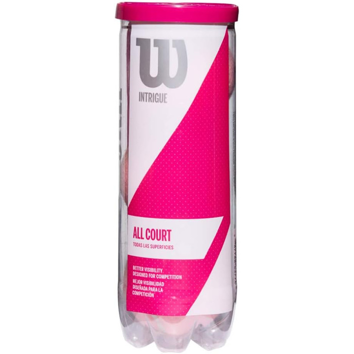 Тенісні м'ячі Wilson Intrigen All Court Pink (1/2 упак.)