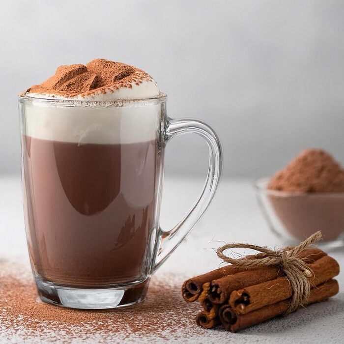 Набір склянок KROSNO 1992: 6 склянок для кави, чаю з ручкою, 300 мл, придатні для миття в посудомийній машині