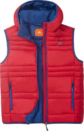 Чоловіча степкова жилетка NORDCAP, легка, тепла та вітронепроникна, спортивна жилетка з капюшоном та кишенями на блискавці, розмір M-3 (L, Червоний)