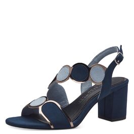 Сандалі жіночі MARCO TOZZI Navy Comb, м'яка устілка Feel Me, веганська шкіра, літні, 38 EU