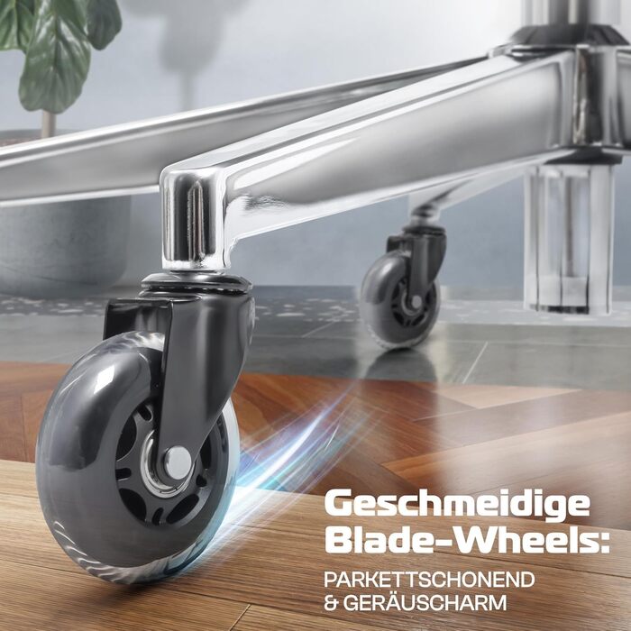 Офісне крісло Proseat Ergonomic [TESTSIEGER] - регульоване, для офісу та дому, комп'ютерне, геймінгове, чорне, до 150 кг