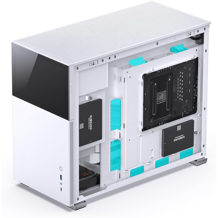 Корпус JONSBO D31 mATX з загартованим склом, білий