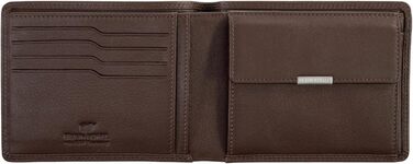 BRAUN BÜFFEL - Men's Wallet made from genuine cowhide Golf 2.0 - Slim card and cash holder with 4+3 card slots - Timeless classic wallet with coin pocket - Elegant Brown