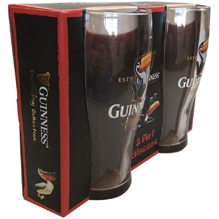 Пивні келихи Guinness Toucan 2 шт, 1 пінта - Оригінальний посуд для пива