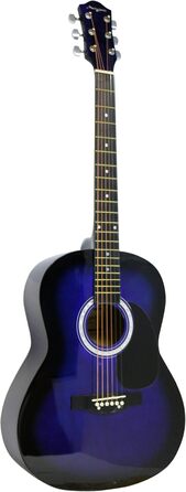 Акустична гітара Martin Smith з комплектом: струни, медіатори та ремінь - синього кольору