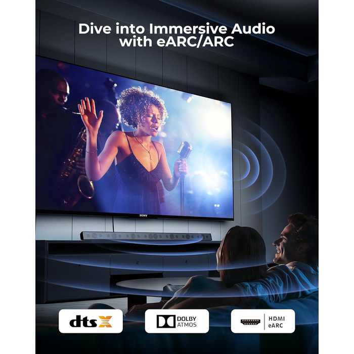 HDMI 2.1 кабель Silkland 10K 8K з підтримкою eARC/ARC, 1 м. Підтримка 4K@120Hz/144Hz, HDR10, Dolby Atmos, DTS:X, HDCP2.3. Сумісний з PS5, RokuTV, HDTV, Blu-ray, Beamer, FireTV, Laptop.