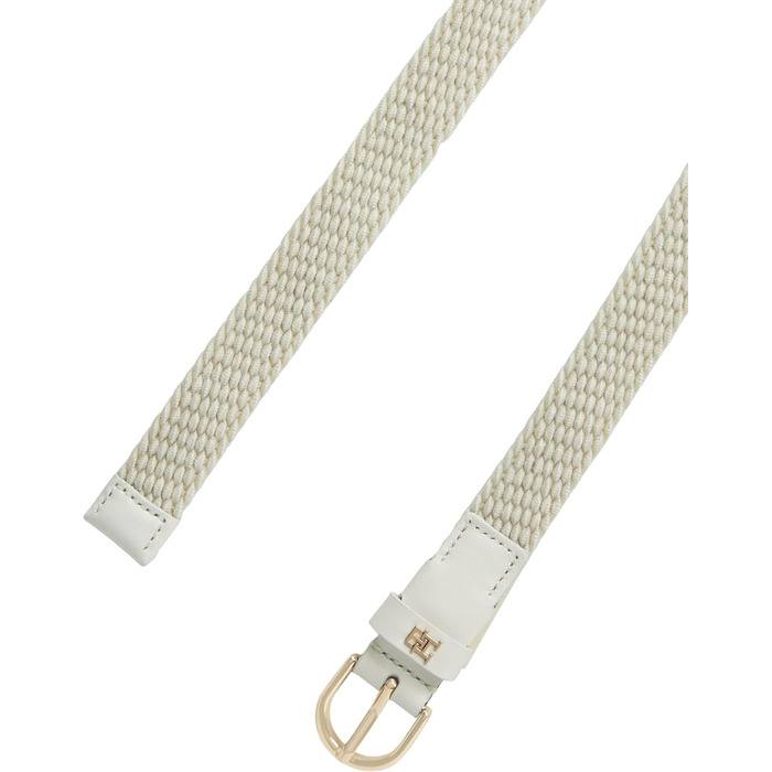 Пояс жіночий Tommy Hilfiger Essential Effortless 2.5 Elastic бежевий (Soft Cream) з регульованою пряжкою, 85 см