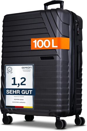 Валіза Cocoono Hartschalenkoffer XL: велика, 95-104L, 8 коліс, ABS, TSA-замок, телескопічна ручка, антрацит