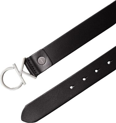 Жіночий шкіряний ремінь Calvin Klein CK Logo Belt 85 чорний