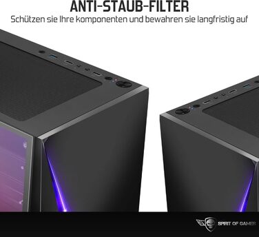 Корпус для ПК Spirit of Gamer Clone 4 RGB з прозорою стінкою з загартованого скла. Підтримує ATX/mATX/ITX. В комплекті 2 вентилятори 120 мм.