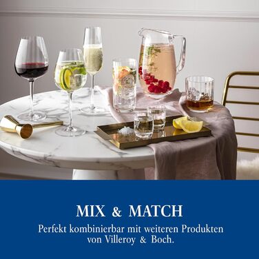 Villeroy & Boch Rose Garden: келих для шампанського, набір 4 шт., 120 мл, кришталеве скло, прозорий