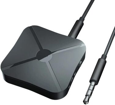 Передавач аудіо Retoo 2-в-1 Bluetooth адаптер з кабелями Aux 3.5mm та RCA, передавач/приймач, бездротовий, для авто, TV, стерео, HiFi, колонки, навушники, низька затримка