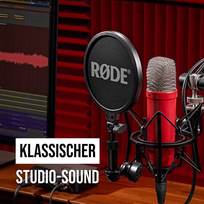 Конденсаторний мікрофон RØDE NT1 Signature Series: для запису вокалу, музики та стрімінгу