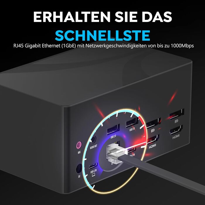 Док-станція для HDD/SSD 2.5/3.5 SATA з USB 3.0 Sabrent (EC-DFLT) - Підтримка 2.5'/3.5' SSD, DisplayLink