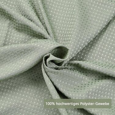 Шторка для душу Waffel з магнітною фіксацією, текстиль, поліестер, 183x183 см (зелена)