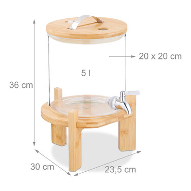 Relaxdays Beverage Dispenser for Cold & Hot Drinks