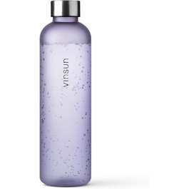 VINSUN Water Bottle 650ml, 1000ml, 1500ml - Leak-proof, Carbonated Beverage Safe, BPA-free, Tritan - Lightweight Water Bottle for Sports, Outdoors, School, Cycling, Office (650 ml, Purple)