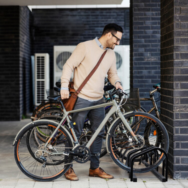 Relaxdays Bicycle Stand for 6 Bikes
