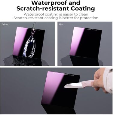 Набір фільтрів K&F Concept Nano-X: квадратний фільтр, тримач, адаптерні кільця (ND32000)