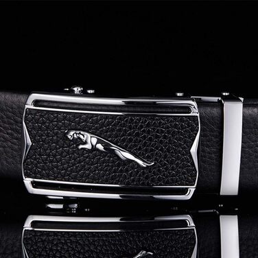 Чоловічий шкіряний ремінь Jaguar з металевою пряжкою: надійний аксесуар для повсякденного та ділового стилю