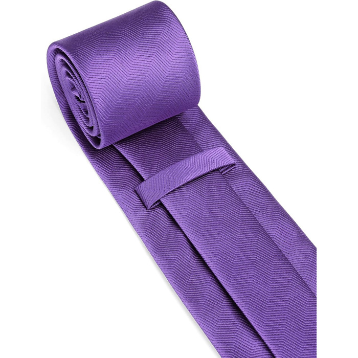 HISDERN Краватка для чоловіків Класична весільна краватка з нагрудником Комплект Формальна Елегантна Краватка-метелик для ділових зустрічей та вечірок (Універсальний розмір, Колір: фіолетовий)