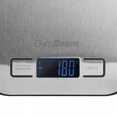 Кухонні ваги GymBeam з нержавіючої сталі, 10 кг, точність 1 г
