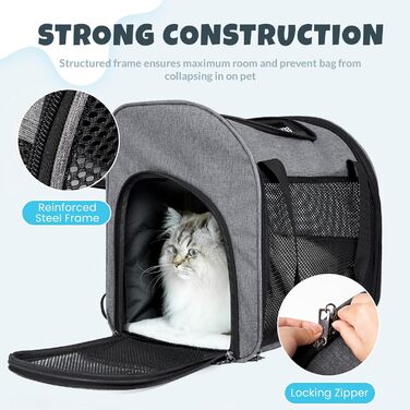 Рюкзак для кота з вікном, складаний рюкзак для собак, переноска для тварин до 8 кг