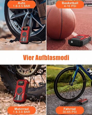 Powerbank для авто 7-в-1: Пускозарядний пристрій 7000A, Компресор 150 PSI, LED Ліхтарик, LCD Дисплей (Бензин до 10л, Дизель до 8л)