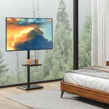 Стійка для телевізора 5Rcom з кронштейном 32-60 дюймів до 40 кг, чорна, VESA 400x400 мм