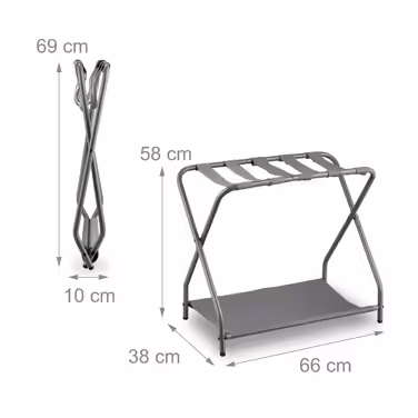 Relaxdays Folding Metal Suit Stand