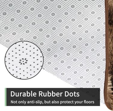 Килим Sour Lemon для вітальні, 160 x 230 см: м'який, пухнастий, з антиковзанням, для спальні, сумісний з килимами (240 x 300 см)