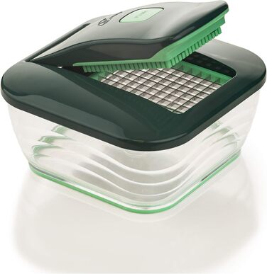 Набір для нарізки овочів Genius Nicer Dicer Chef (15 предметів) з мискою, для нарізки овочів, фруктів, салатів, кубиками, соломкою, з реклами TV