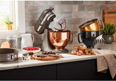 Миска з нержавіючої сталі KitchenAid 4,8 л, чорна, модель 5KSM5SSBRB