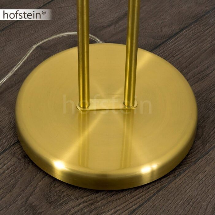 LED торшер Rom з металу в латуні, диммер на корпусі, 1 x 18 Вт, 1600 Лм та 1 x 5 Вт, 480 Лм, 3000K (тепле біле світло), настінний прожектор з регульованою лампою для читання